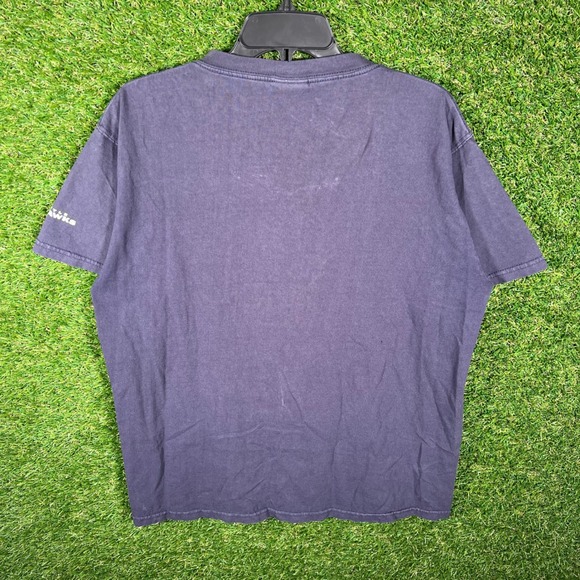 Vintage Seattle Seahawks NFL T-Shirt Navy Blue Short Sleeve Mens L - Picture 3 of 5